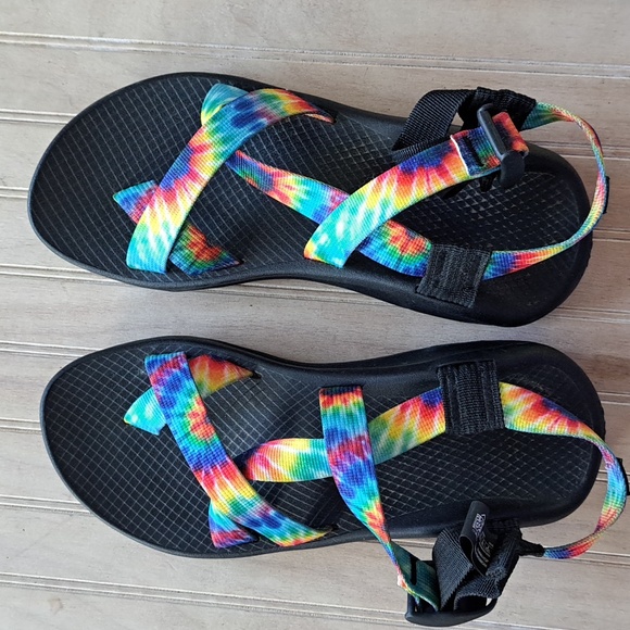 Chaco Women’s Z/1 Classic Tie-Dye Strappy Sport Sandals Fun Colorful Comfort - Picture 1 of 9